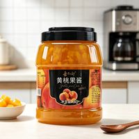 Pabrik Sumber Selai Minuman Persik Kuning Lotlong untuk Rantai Toko Minuman, Supermarket, dan Pasar
