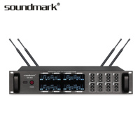 Sistema de Micrófono Inalámbrico para Karaoke UHF Profesional, Material de Aleación, Alimentado por Baterías AA, Respuesta de Frecuencia de 500MHz-900MHz