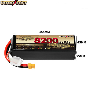 Pin Lipo 22.2V 6S 100C 8200mAh, <span class=keywords><strong>t</strong></span>ấm kim loại, 1000 chu kỳ, dành cho xe RC X-Maxx Arrma Infraction - Product Image 2