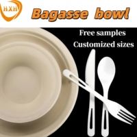 Plateau moulé en pâte biodégradable Assiette jetable en bagasse de canne à sucre avec couvercle pour le camping