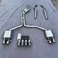 Système d'échappement haute performance DZ2012 Audi A6 3.0t avec silencieux à valve électrique avant, intermédiaire et arrière