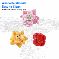 Jouet pour chien en peluche Snuffle Flower couineur, tapis de recherche interactif, distributeur de nourriture lente, jouet à mâcher pour chiot, vente en gros, usine OEM personnalisée