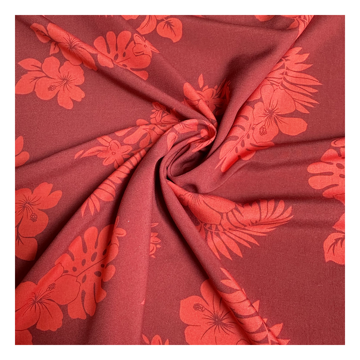 Factory Outlet Popular Tropical Design Eco-Friendly Digital Printed 100% Rayon Viscose Fabric for Girls Dresses & Garments