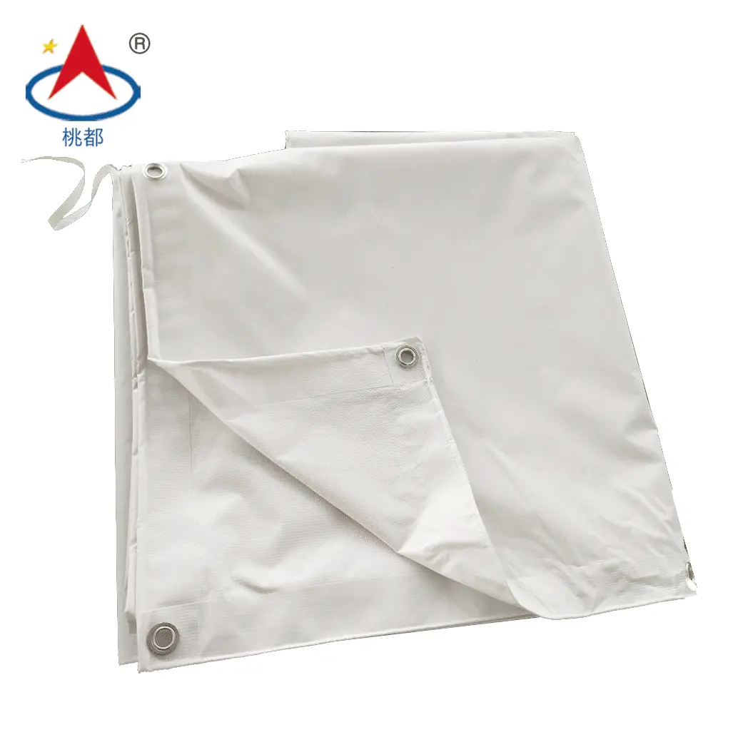 Outdoor Tarpaulin Waterproof Heavy Duty Canvas - white Tarp Sheet - Premium Quality Cover Tarp Oilcloth