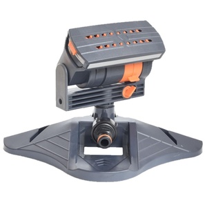 Aspersor de Césped Automático Oscilante de 16 Orificios 180 °   Aspersor Rotatorio Ajustable de Gran Área para Riego de Jardín y Césped - Product Image 1