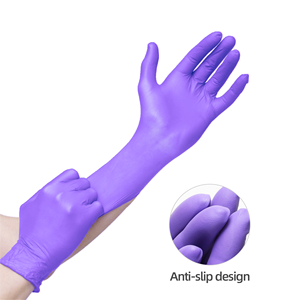 Gants d'examen médical en nitrile <span class=keywords><strong>bleu</strong></span> 510K sans poudre, sans latex, non stériles, qualité alimentaire, pour hôpital, dentisterie, laboratoire, tatouage, esthétique - Product Image 1