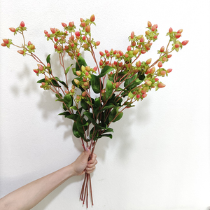 Nouveau Venir Faux <span class=keywords><strong>Fleurs</strong></span> Décoratives Plantes Faux Jumble Perles Soie En Plastique <span class=keywords><strong>Fleurs</strong></span> Artificielles Pour La Maison Fête De Mariage Décor - Product Image 3