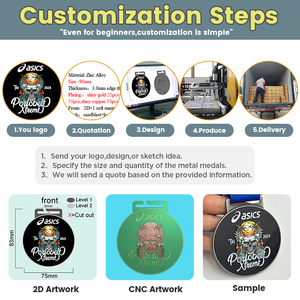 Médaille commémorative en alliage de zinc pour l'événement de course de 10 km <span class=keywords><strong>Esquipulas</strong></span> Honduras 6e, avec impression personnalisée en émail, récompense sportive - Product Image 3
