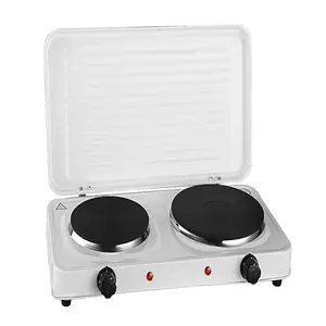 双实心lowes炉灶电暖器带盖2500W 2暖板电炉 - Product Image 1