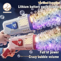 Grande machine à bulles électrique, lance-roquettes à 91 trous, jouet d'été et d'extérieur pour enfants, pistolet à bulles Bazooka pour bébés