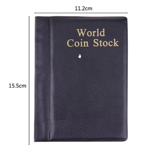 PVC <strong>Coin</strong> Storage Album Holders DIY <strong>Coin</strong> Collection <strong>Book</strong> 10 Pages 120 Pockets Money Organizer - Product Image 2