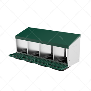 Nichoir à poulets à 4 couches avec bandes métalliques inclinées Équipement essentiel pour la construction de nids - Product Image 1