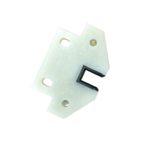 Sabot de guidage d'ascenseur au design moderne en fonte et nylon, largeur de rail 10 mm, pour applications de contrepoids de pièces d'escalator
