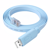 Kabel Konsol USB ke RJ45, Kabel Konsol USB RS232 Cisco, Kabel FTDI ke RJ45 untuk Router, AP, Switch, Server 1.8m