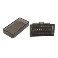 Transparenter Schwarzer 16-Pin OBD-Stecker mit 10 MM OBDII-Gehäuse ST-SOH-001 OBD2-Gehäuse