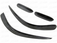 Canards de pare-chocs avant en fibre de carbone pour Mercedes Benz Classe C W204 Amg C63 de 2011 à 2014 (uniquement pour les pare-chocs Black Series)