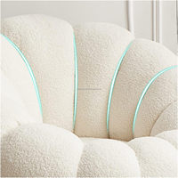 Chaise de canapé simple à la mode tapisserie d'ameublement en tissu de mousse convertible de style Tatami en forme de citrouille pour petits appartements balcons chambres à coucher