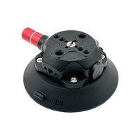 Support à ventouse robuste avec base CNC et plateforme de fixation multi-prises filetées pour caméra, usage automobile et industriel