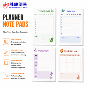 Self Adhesive Planner Note <b>Pad</b> Retro Floral Loose Leaf <b>Memo</b> Sheets Daily Task Schedule List for Notebook Office School Planning - Product Image 1