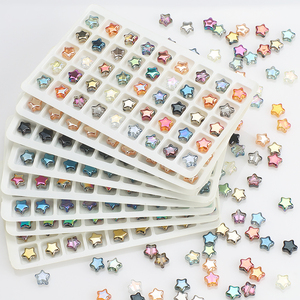 Cuentas de cristal en forma de estrella de 8MM, colgante de pentagrama de varios colores brillantes, pendientes de cuentas de cristal, dijes DIY, adornos de navidad, regalos - Product Image 4