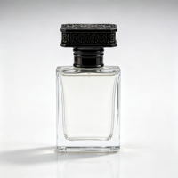 Capuchon de parfum de luxe orné de motifs floraux en alliage de zinc, couvercle octogonal vintage en Zamac, placage antique, logo personnalisé