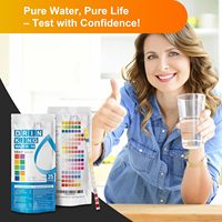 Kit de Tiras Reactivas para Análisis de Agua de Alta Precisión AAwipes, para Agua Potable, de Pozo, de Grifo y de Agua de la Ciudad - Paquete de 25 Tiras (China)