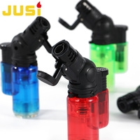 Briquet torche à jet transparent JUSI SK605, créatif et coupe-vent, rechargeable au butane, pour la moxibustion et la cuisson