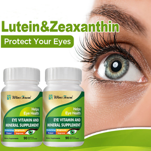 Vente en gros de suppléments santé oculaire à base de plantes Lutéine Zéaxanthine Vitamine C E Zinc Cuivre Minéraux Capsules Végétaliennes Suppléments - Product Image 2