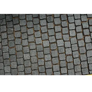 G684 preto cobblestone pavimentador pedra de piso granito telha