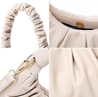 Moda mujer Hobo bolso de cuero vegano señoras hombro Vintage bolso femenino Mini Dumpling bolsos de diseñador