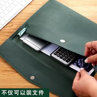 Porte-documents A4 en PU grande capacité, sac de classement de haute qualité, personnalisable avec logo pour réunions, affaires, étudiants, promotion
