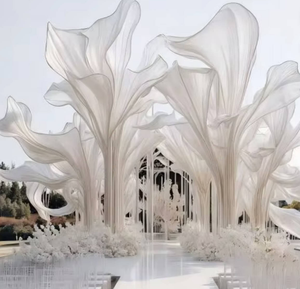 Instalación Artística Gigante para Bodas, Ligera, Resistente a la Intemperie, de Organza, para Ceremonias al Aire Libre - Product Image 1