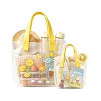 Sac fourre-tout en plastique PE personnalisé en usine, poignée renforcée, réutilisable, imperméable, pour les courses et les courses d'épicerie
