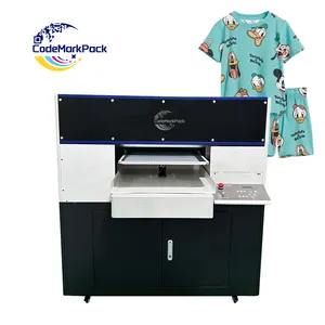 Codemarkpack impressora jato de tinta dtg A4 Flabed mais barata para camisetas de papelão 50% melhor máquina de impressão de camisas para Epaom L805