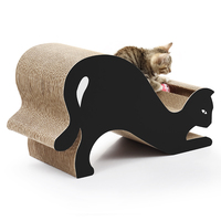 Papan Garukan Kucing Kardus Grosir, Alas Garukan Kucing Bergelombang Dengan Mainan