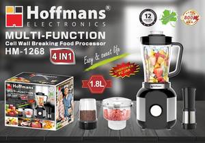 Robot culinaire multifonction Hoffmans HM-1268 4 en 1, 800W, professionnel, 1,8L, avec moteur en cuivre pur - Product Image 1