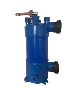 Échangeur de <span class=keywords><strong>chaleur</strong></span> à coque en PVC à tube en titane vissé pour <span class=keywords><strong>pompe</strong></span> à <span class=keywords><strong>chaleur</strong></span> de <span class=keywords><strong>piscine</strong></span>, évaporateur de refroidisseur d'aquarium - Product Image 1