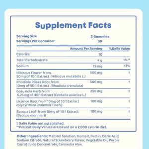 OEM Focus Gummies Natural Vegetarian Vegan Adult <strong>Supplement</strong> Rhodiola Rosea and Bacopa Monnieri Improve Concentration <strong>Memory</strong> - Product Image 3
