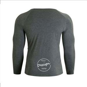 Custom Logo Streetwear Sports Gym High Quality Puff Printing <b>Raglan</b> Color Blocking Long Sleeve Clothes Men <b>T</b>-<b>Shirt</b> for Men - Product Image 6