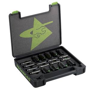 Juego de llaves de impacto Fasangas de 19 piezas, métricas, para reparación automotriz - Product Image 1