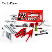 Kit d'outils d'évasement de climatisation à Air, ensemble d'outils d'évasement portables HVAC AC outil d'évasement pour tuyaux en cuivre