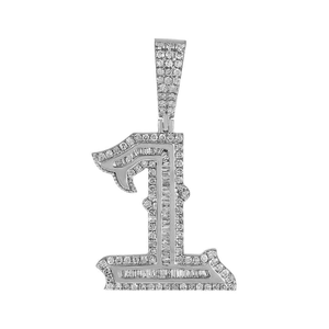 Pendentif Hip Hop en Moissanite Diamant Haute Brillance Exclusif Premium, Collier Iced Designer en Argent Sterling 925 pour Femmes et Hommes - Product Image 3