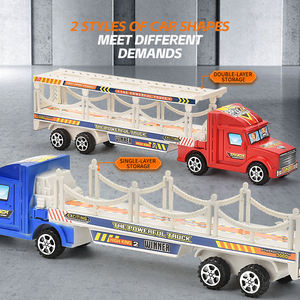 Nouveau Jouet Camion Tracteur Américain avec Stegosaurus Tyrannosaurus Rex, Petit Véhicule à Friction pour Enfants, Idéal pour le Jeu à la Maison et comme Cadeau - Product Image 3
