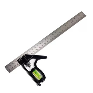 Hot-bán có thể điều chỉnh thép không gỉ ngang thước đo kết hợp góc Cai Trị công nghiệp di chuyển công cụ đo lường thẳng - Product Image 2