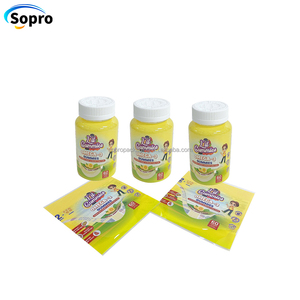 Custom frutta e verdura integratore vitaminico bottiglia termorestringente etichetta etichetta etichetta involucro di plastica PET Bottle etichetta - Product Image 3