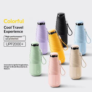 Sombrilla Plegable Ultraligera para Mujer, Protección Solar UPF 50+, Reforzada con Acero, Plegable en Cinco Secciones, para Viajes y Todo Tipo de Clima, Venta al Por Mayor del Fabricante - Product Image 2