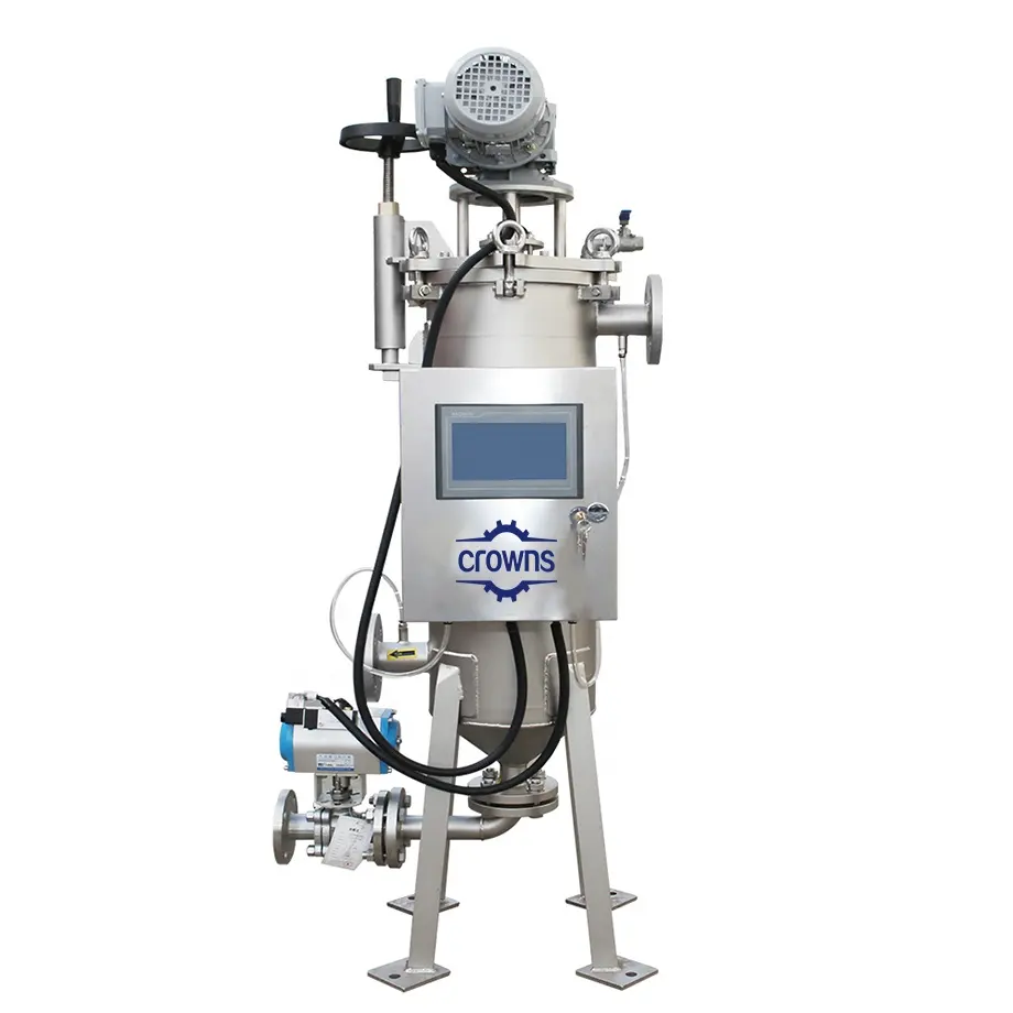 Industrial chemical/Ink coating /paint filtration Scraper Type Automatic self cleaning filter backwash water filter