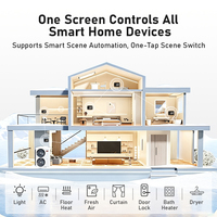 Panneau de commande central intelligent Tuya à montage mural Jinmai, WiFi, Alexa, commande vocale, maison intelligente, panneau tactile avec interphone vidéo