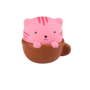 ของเล่นบีบตุ๊กตาแมวในแก้ว สำหรับเด็กอายุ 2 ถึง 4 ปี ของเล่นบีบคลายเครียดสำหรับเด็กทุกเพศ - Product Image 1