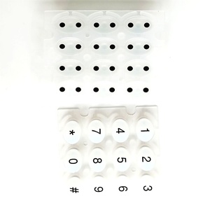 Tùy chỉnh bất kỳ hình dạng và màu sắc Walkie-Talkie dẫn điện Pill cấp thực phẩm <span class=keywords><strong>Silicone</strong></span> bàn phím không thấm nước bền - Product Image 2